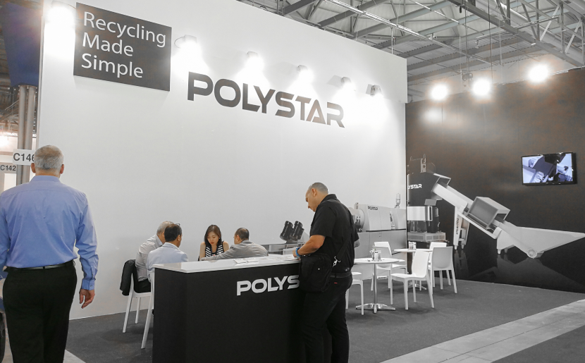 in-house plastic recycling machine in Plast Milano 2018